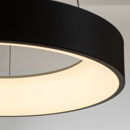 Brilagi - FALCON LED Dimmable Cable Pendant Light LED/80W/230V 3000-6500K dia. 60 cm Black + Remote Control