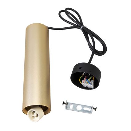 Brilagi - LED RGBW Dimmable cable-suspended pendant SELE 1xGU10/4,8W/230V 3000K black/gold + remote control