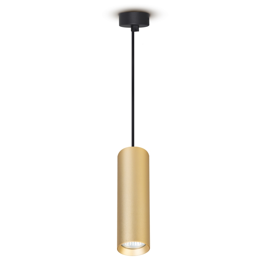 Brilagi - LED RGBW Dimmable cable-suspended pendant SELE 1xGU10/6W/230V 3000K black/gold + remote control