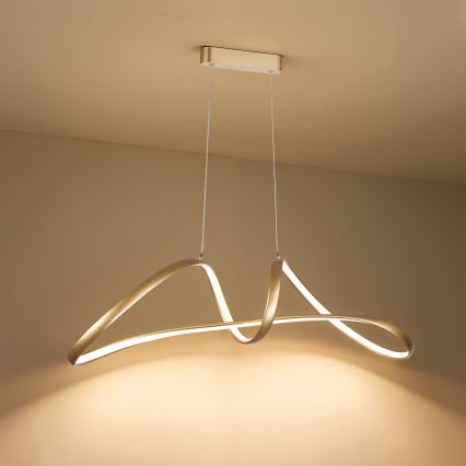 Brilagi - TWISTER LED Dimmable Cable Pendant Light LED/60W/230V 3000-6000K Gold + Remote Control