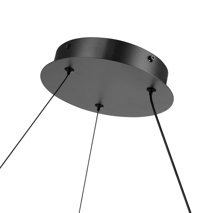 Brilagi - TWISTER LED dimmable cable pendant light, 75W, 230V, 3000–6000K, Ø70 cm, black + remote control