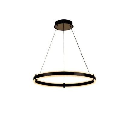 Brilagi - Dimmable LED CIRCLE pendant light on cable LED/85W/230V 3000-6500K diam. 60 cm black + remote control