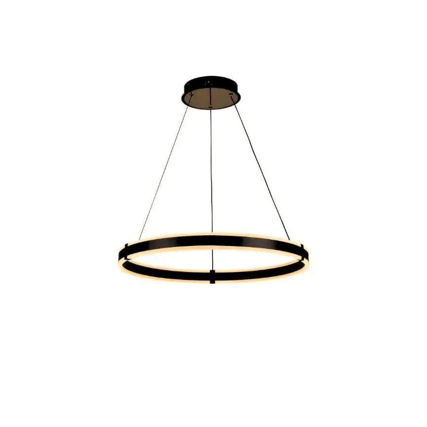 Brilagi - Dimmable LED CIRCLE pendant light on cable LED/85W/230V 3000-6500K diam. 60 cm black + remote control