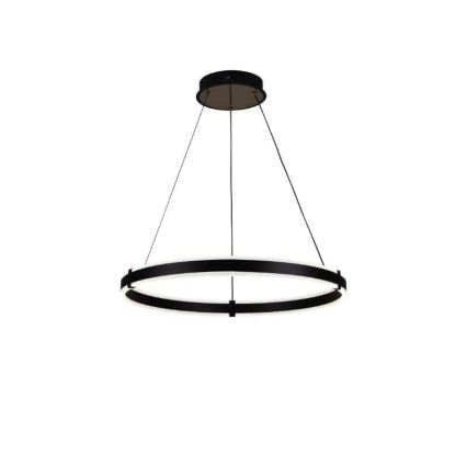 Brilagi - Dimmable LED CIRCLE pendant light on cable LED/85W/230V 3000-6500K diam. 60 cm black + remote control