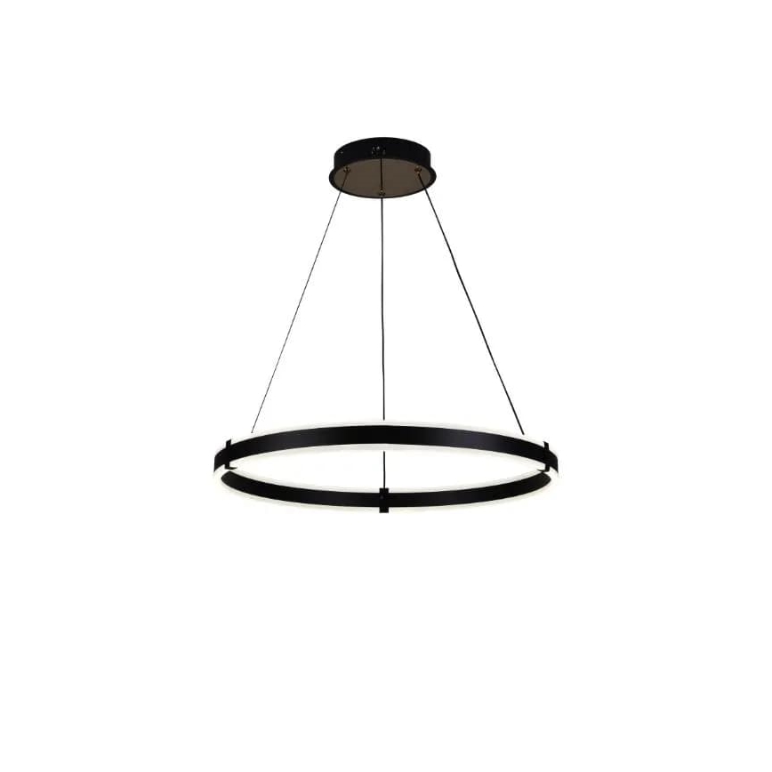 Brilagi - Dimmable LED CIRCLE pendant light on cable LED/85W/230V 3000-6500K diam. 60 cm black + remote control