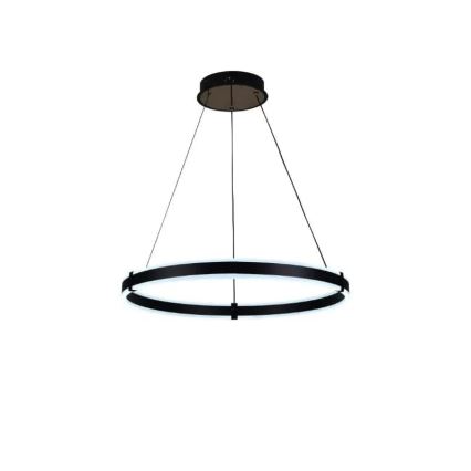 Brilagi - Dimmable LED CIRCLE pendant light on cable LED/85W/230V 3000-6500K diam. 60 cm black + remote control