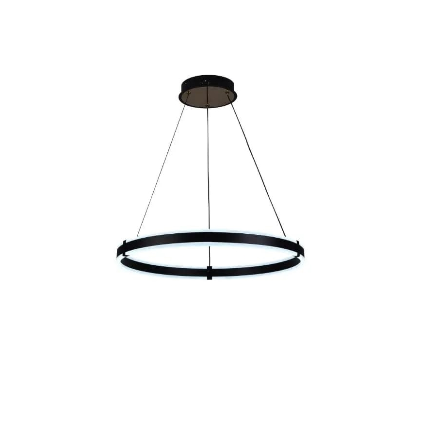 Brilagi - Dimmable LED CIRCLE pendant light on cable LED/85W/230V 3000-6500K diam. 60 cm black + remote control