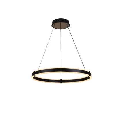 Brilagi - Dimmable LED CIRCLE pendant light on cable LED/85W/230V 3000-6500K diam. 60 cm black + remote control