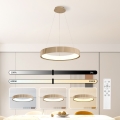Brilagi - LED Dimmable Cable Pendant FALCON MODERN LED/54W/230V 3000-6500K Ø 60 cm Beige + Remote Control