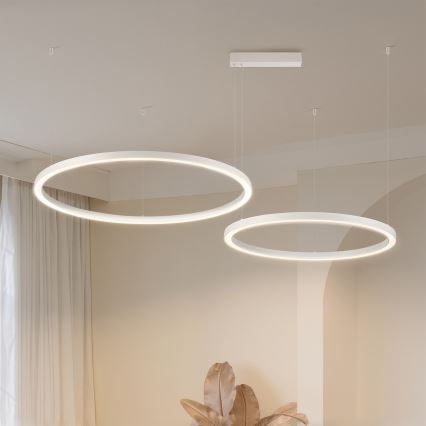 Brilagi - LED Dimmable Cable Pendant PORTOFINO LED/98W/230V 3000-6000K White + Remote Control