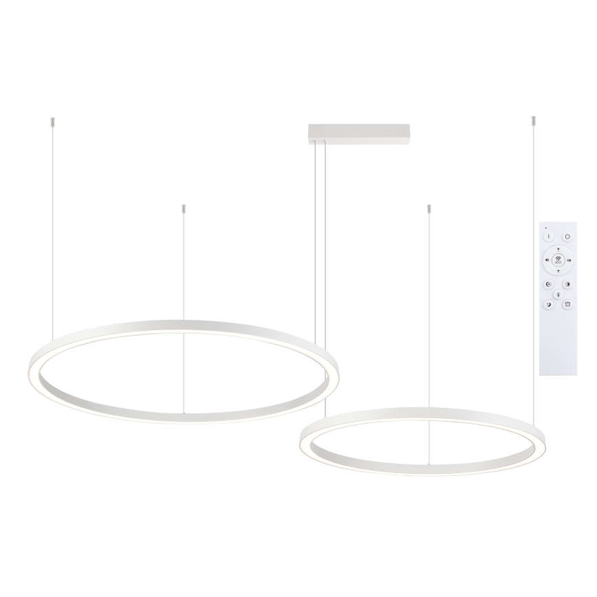 Brilagi - LED Dimmable Cable Pendant PORTOFINO LED/98W/230V 3000-6000K White + Remote Control