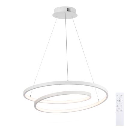 Brilagi - TWISTER LED Dimmable Cable Pendant Light LED/48W/230V 3000-6000K Ø 50 cm White + Remote Control