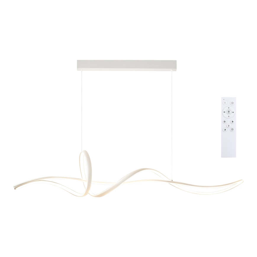 Brilagi - SIGNATURE LED Dimmable Cable Pendant Lamp LED/55W/230V 3000-6000K 120x23 cm White + Remote Control