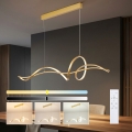 Brilagi - LED Dimmable Cable Pendant SIGNATURE LED/55W/230V 3000-6000K 120x23 cm gold + remote control