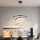 Brilagi - LED Dimmable Cable Pendant TWISTER LED/48W/230V 3000-6000K Ø50 cm Black + Remote Control