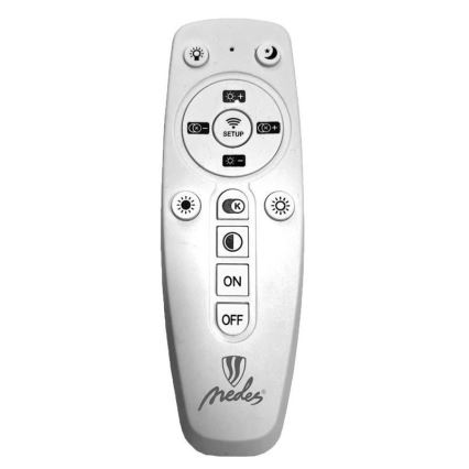 Brilagi - Dimmable LED Cable Pendant CIRCLE LED/55W/230V 3000-6500K Ø 80 cm Silver + Remote Control