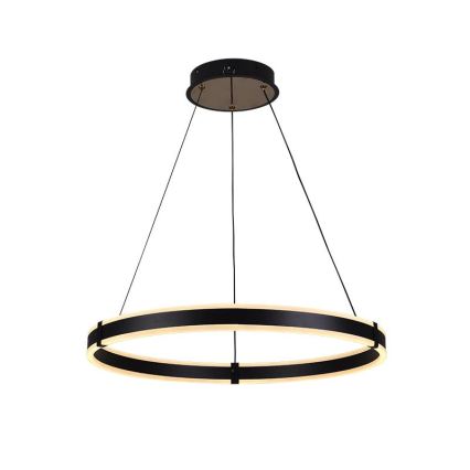 Brilagi - CIRCLE LED dimmable cable-suspended pendant light LED/85W/230V 3000-6500K Ø 60 cm black/gold + remote control