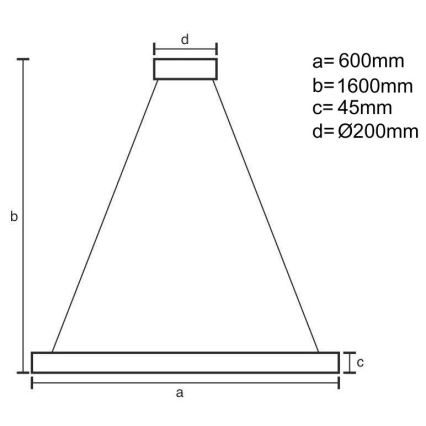 Brilagi - CIRCLE LED dimmable cable-suspended pendant light LED/85W/230V 3000-6500K Ø 60 cm black/gold + remote control