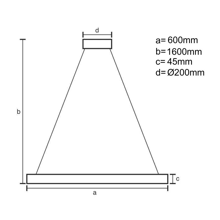Brilagi - CIRCLE LED dimmable cable-suspended pendant light LED/85W/230V 3000-6500K Ø 60 cm black/gold + remote control