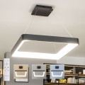 BRILAGI - LED Dimmable Cable-Suspended Pendant FALCON II LED/125W/230V 3000-6500K 60x60 cm Black + Remote Control