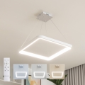 Brilagi - LED dimmable cable-suspended pendant FALCON SLIM LED/50W/230V 3000-6500K 50x50 cm white + remote control