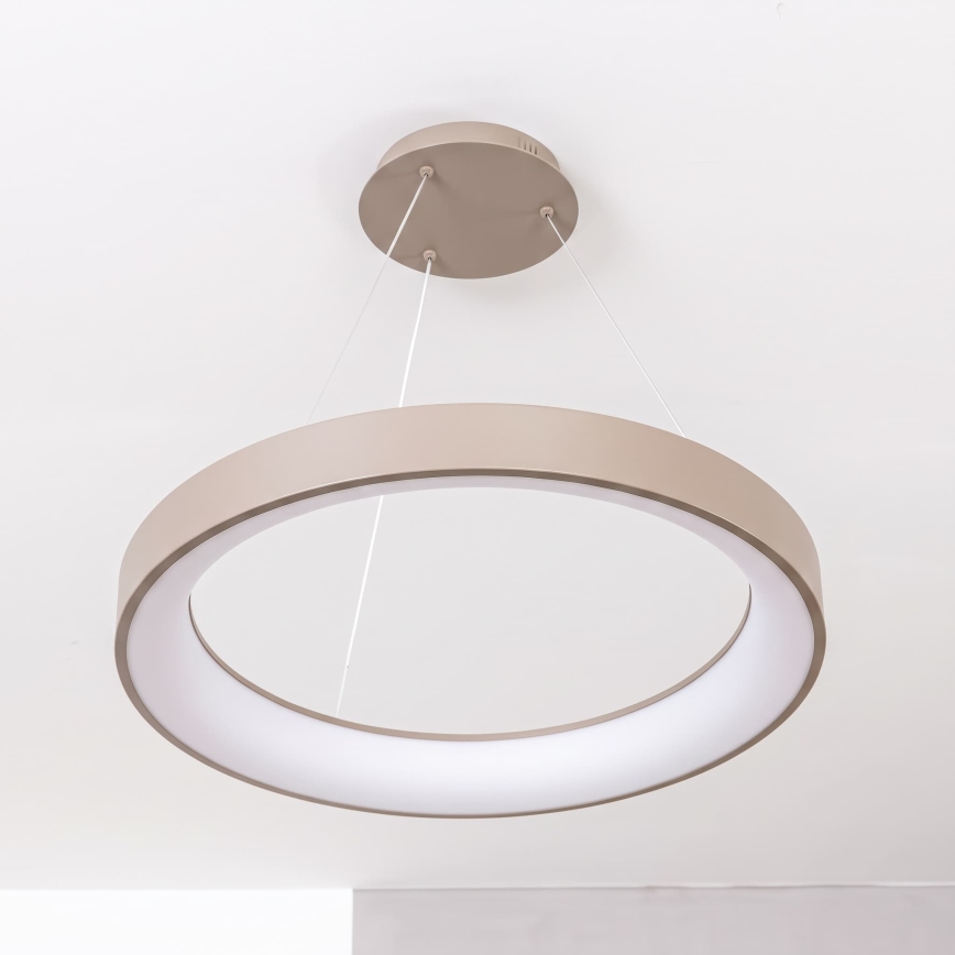 BRILAGI - Dimmable LED cable-suspended pendant FALCON II LED/99W/230V 3000-6500K Ø 60 cm beige + remote control