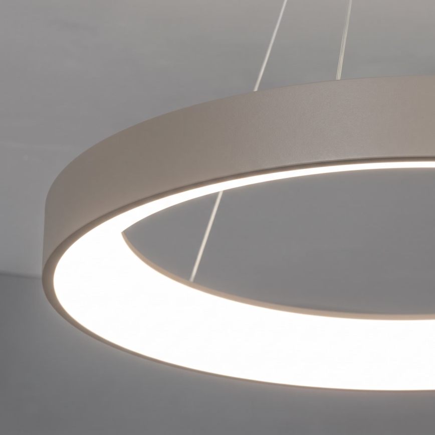 BRILAGI - Dimmable LED cable-suspended pendant FALCON II LED/99W/230V 3000-6500K Ø 60 cm beige + remote control