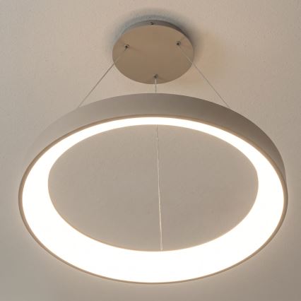 BRILAGI - Dimmable LED cable-suspended pendant FALCON II LED/99W/230V 3000-6500K Ø 60 cm beige + remote control