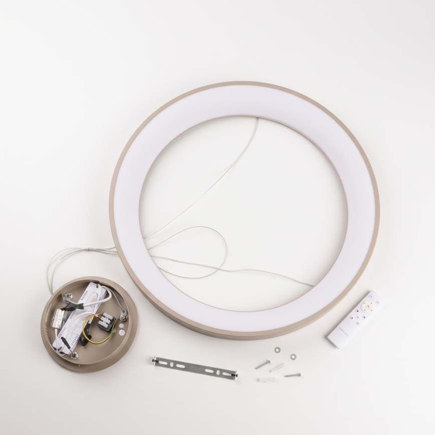 BRILAGI - Dimmable LED cable-suspended pendant FALCON II LED/99W/230V 3000-6500K Ø 60 cm beige + remote control