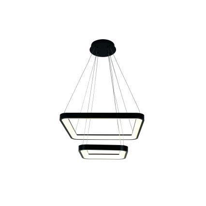 Brilagi - LED Dimmable Pendant Light on Cable FALCON SLIM LED/78W/230V 3000-6500K 50x50 cm Black + Remote Control