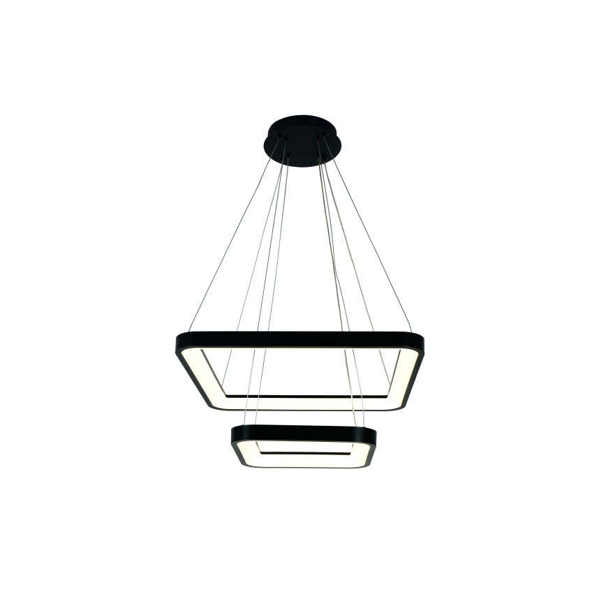 Brilagi - LED Dimmable Pendant Light on Cable FALCON SLIM LED/78W/230V 3000-6500K 50x50 cm Black + Remote Control