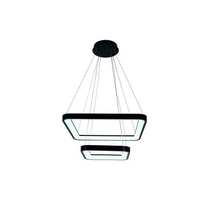 Brilagi - LED Dimmable Pendant Light on Cable FALCON SLIM LED/78W/230V 3000-6500K 50x50 cm Black + Remote Control