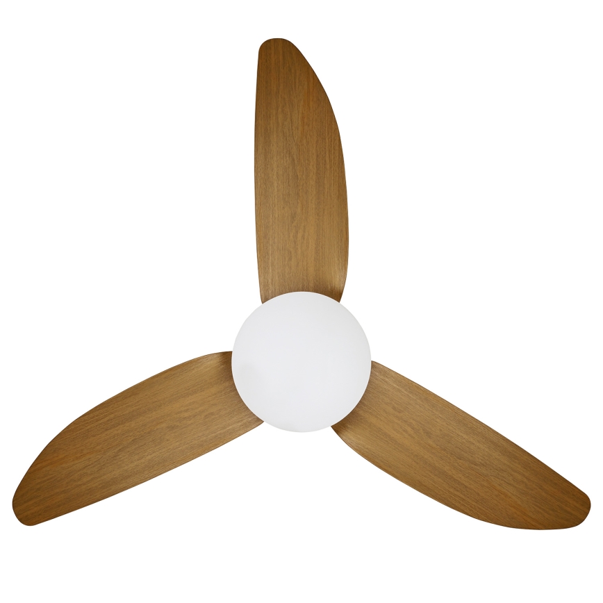 Brilagi - LED Dimmable ceiling fan LED/30W/230V 3000-6500K black/brown + remote control