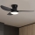 Brilagi - LED Dimmable ceiling fan LED/30W/230V 3000-6500K black + remote control