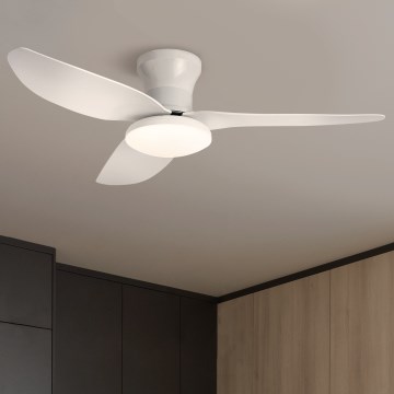 Brilagi - LED Dimmable ceiling fan LED/30W/230V 3000-6500K white + remote control