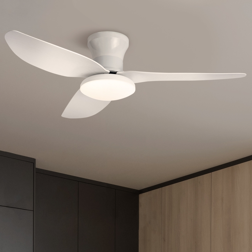 Brilagi - LED Dimmable ceiling fan LED/30W/230V 3000-6500K white + remote control