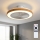 Brilagi - LED Dimmable Ceiling Fan LED/38W/230V 3000-6500K dia. 50 cm white/brown + remote control