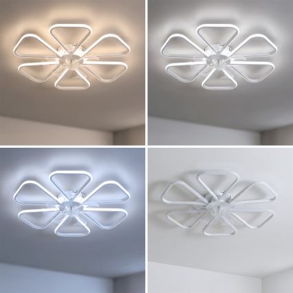 Brilagi - Dimmable LED Ceiling Fan LED/38W/230V Ø 76 cm White + Remote Control