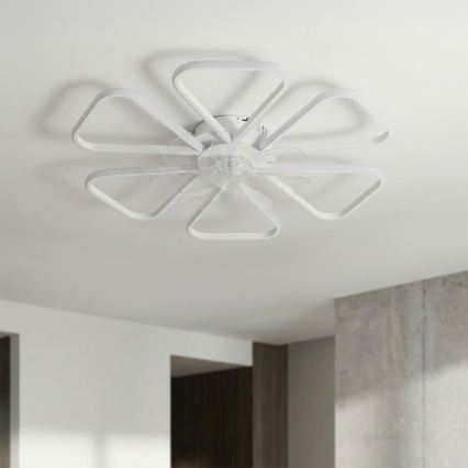 Brilagi - Dimmable LED Ceiling Fan LED/38W/230V Ø 76 cm White + Remote Control