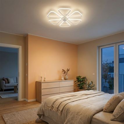 Brilagi - Dimmable LED Ceiling Fan LED/38W/230V Ø 76 cm White + Remote Control