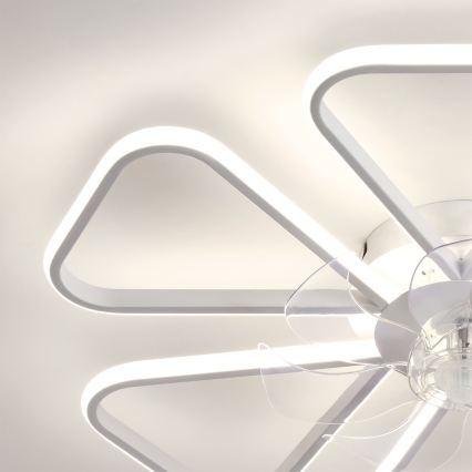 Brilagi - Dimmable LED Ceiling Fan LED/38W/230V Ø 76 cm White + Remote Control