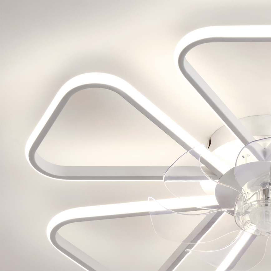 Brilagi - Dimmable LED Ceiling Fan LED/38W/230V Ø 76 cm White + Remote Control