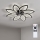Brilagi - LED Dimmable Ceiling Fan LED/43W/230V Ø 90 cm Black + Remote Control