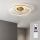 Brilagi - LED Dimmable Ceiling Fan LED/66W/230V 55 cm White/Gold + Remote Control
