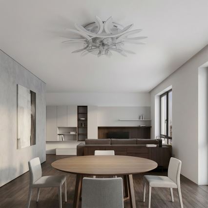 Brilagi - Dimmable LED Ceiling Fan LED/70W/230V Ø 76 cm White + Remote Control