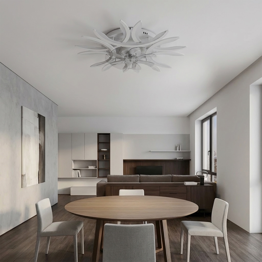 Brilagi - Dimmable LED Ceiling Fan LED/70W/230V Ø 76 cm White + Remote Control