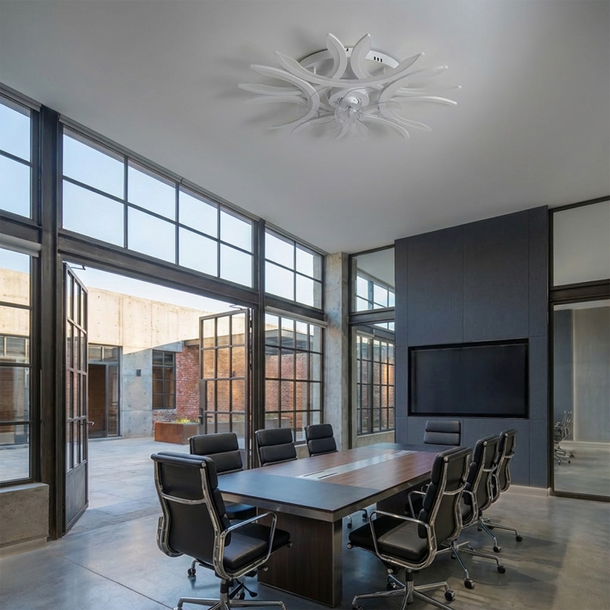 Brilagi - Dimmable LED Ceiling Fan LED/70W/230V Ø 76 cm White + Remote Control