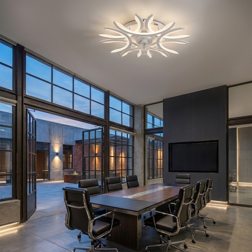 Brilagi - Dimmable LED Ceiling Fan LED/70W/230V Ø 76 cm White + Remote Control