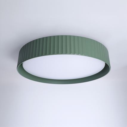 Brilagi - LUCIA Dimmable LED Ceiling Light, 48W, 230V, 3000–6500 K, Ø 41 cm, Green + Remote Control