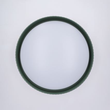 Brilagi - LUCIA Dimmable LED Ceiling Light, 48W, 230V, 3000–6500 K, Ø 41 cm, Green + Remote Control